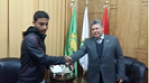 The university president hosts the son of “El-Harm” Ambush Martyr
